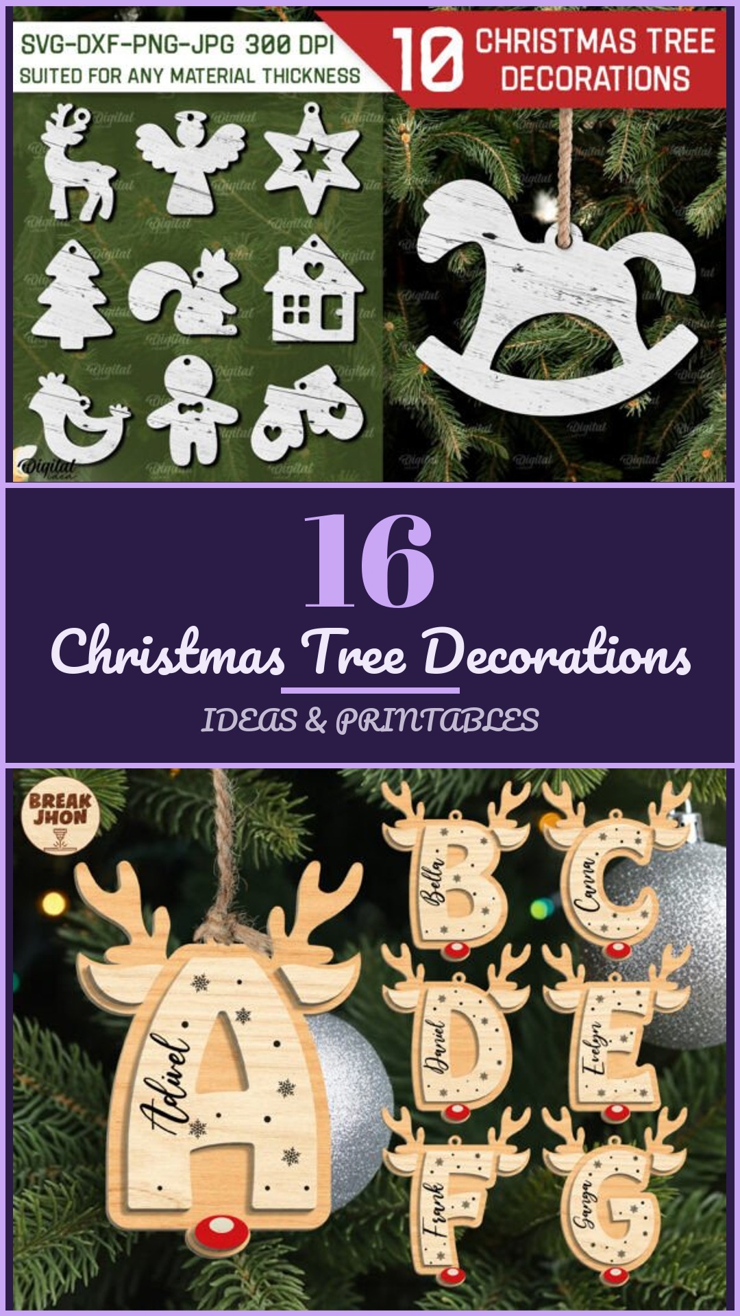 16 Christmas Tree Decorations